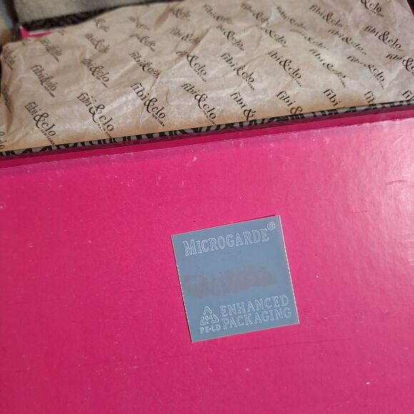 fibi & clo New York Erin Tan Suede Crystal Tan Women's Heels Size 9 - Picture 10 of 11